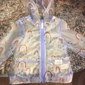 Girls cat and Jack 3t rain coat